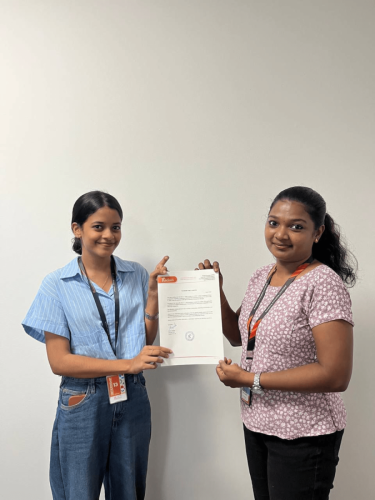 Our students receive certificates from certified training experts