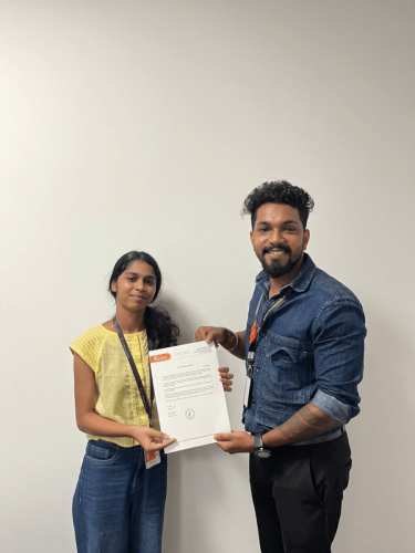 Our students receive certificates from certified training experts