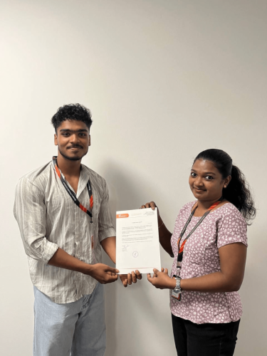 Our students receive certificates from certified training experts