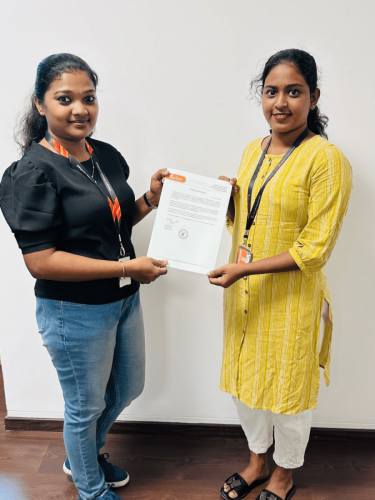 Our students receive certificates from certified training experts