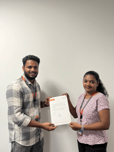 Our students receive certificates from certified training experts