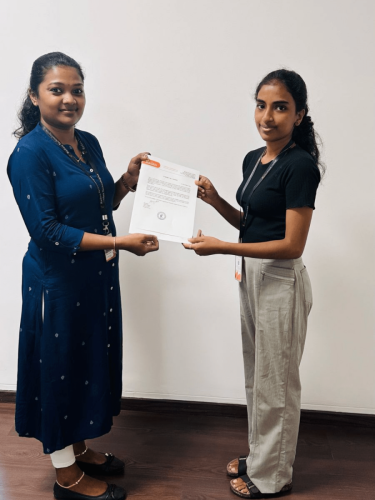 Our students receive certificates from certified training experts