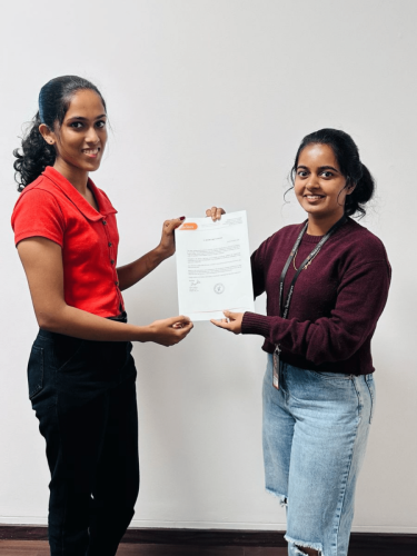 Our students receive certificates from certified training experts