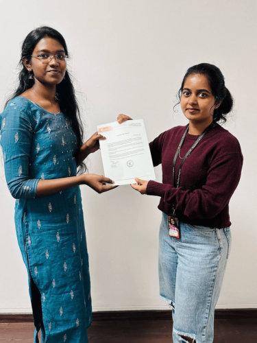 Our students receive certificates from certified training experts