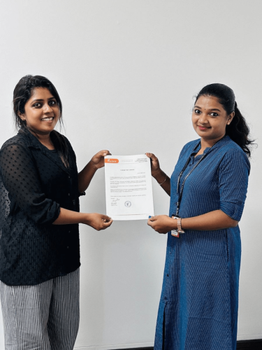 Our students receive certificates from certified training experts