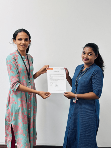 Our students receive certificates from certified training experts