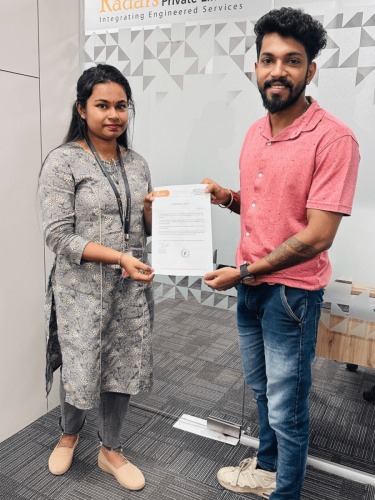 Our students receive certificates from certified training experts