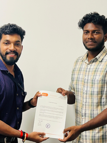 Our students receive certificates from certified training experts