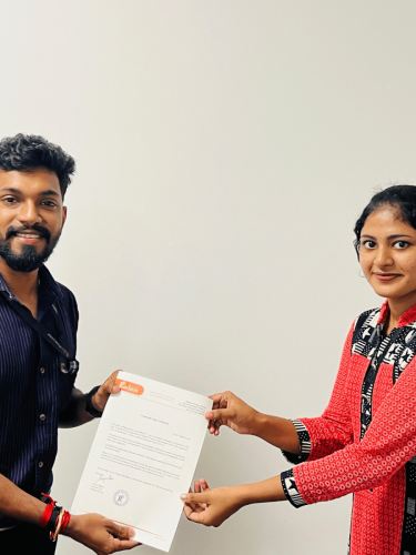 Our students receive certificates from certified training experts