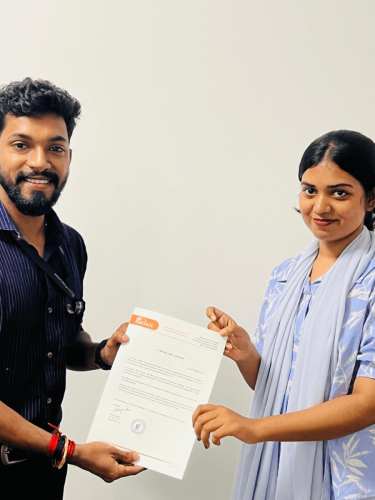 Our students receive certificates from certified training experts