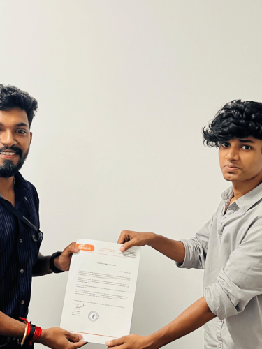 Our students receive certificates from certified training experts