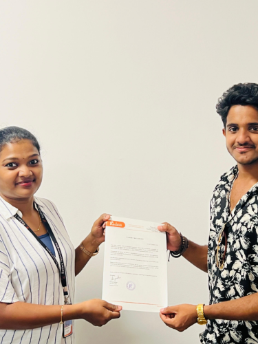 Our students receive certificates from certified training experts