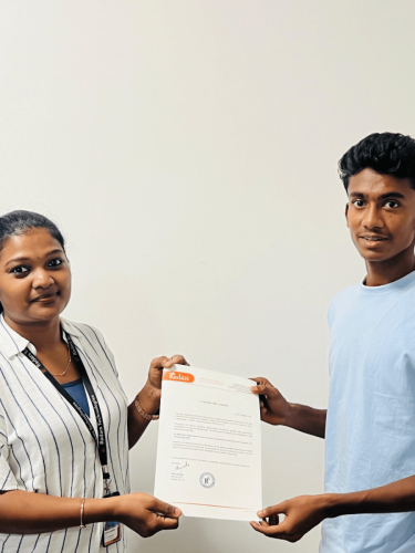Our students receive certificates from certified training experts
