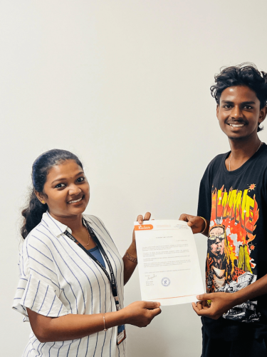 Our students receive certificates from certified training experts
