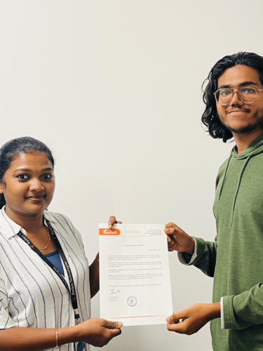 Our students receive certificates from certified training experts