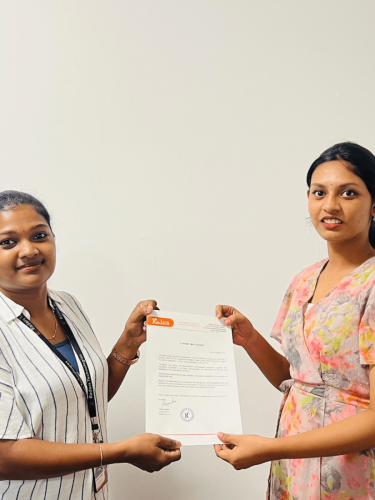 Our students receive certificates from certified training experts