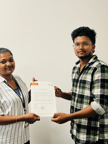 Our students receive certificates from certified training experts