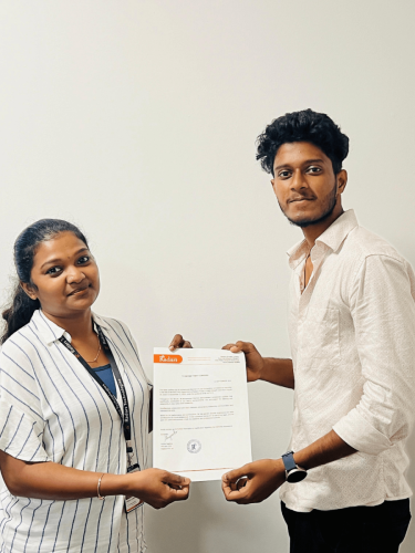 Our students receive certificates from certified training experts