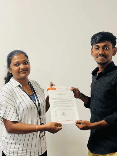 Our students receive certificates from certified training experts