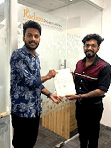 Our students receive certificates from certified training experts