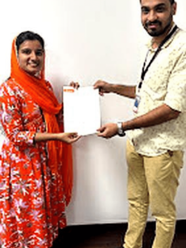 Our students receive certificates from certified training experts