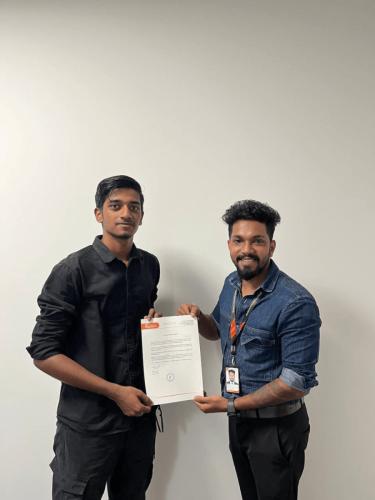 Our students receive certificates from certified training experts