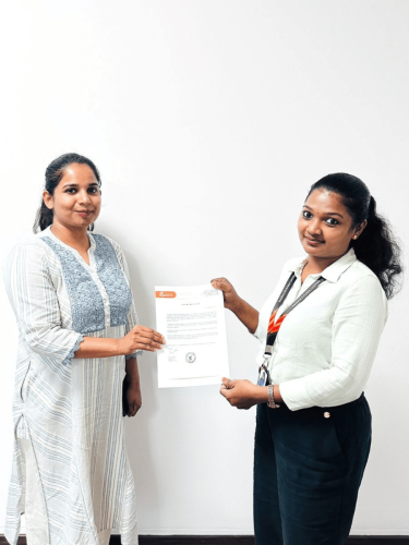 Our students receive certificates from certified training experts