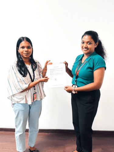 Our students receive certificates from certified training experts