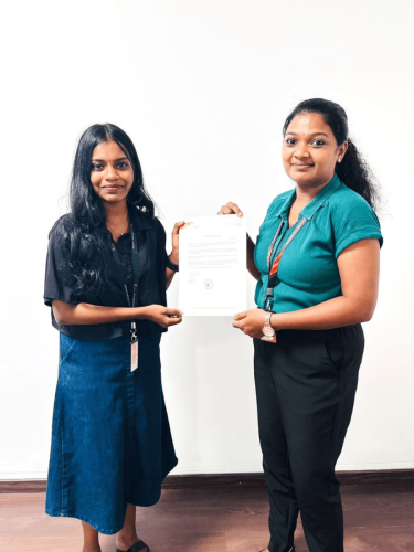 Our students receive certificates from certified training experts