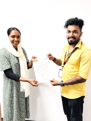 Our students receive certificates from certified training experts