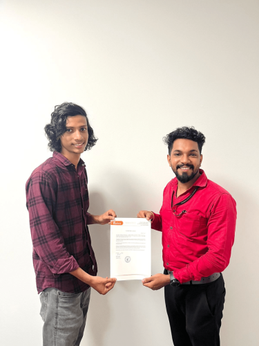 Our students receive certificates from certified training experts