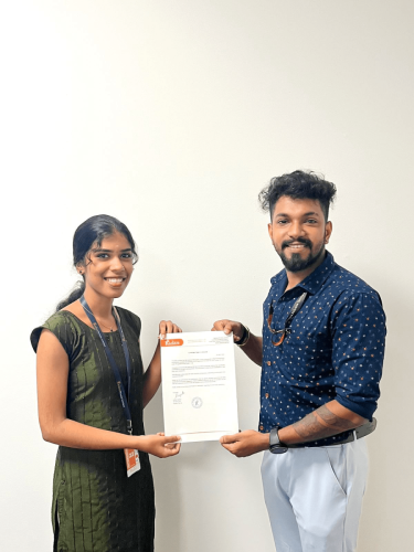 Our students receive certificates from certified training experts