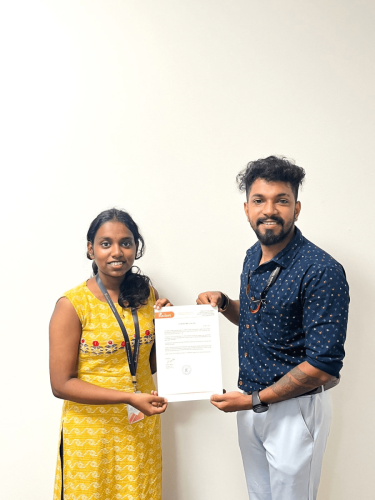 Our students receive certificates from certified training experts