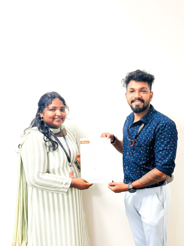 Our students receive certificates from certified training experts