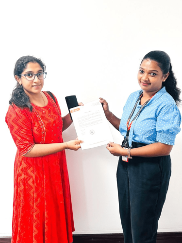 Our students receive certificates from certified training experts