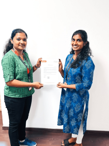 Our students receive certificates from certified training experts