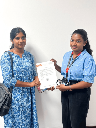 Our students receive certificates from certified training experts